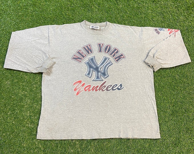 Vintage New York Yankees Long Sleeve Shirt Adidas Made USA Size XXL 2XL MLB Baseball Nyc Bronx Jeter Classic 1990s 90s