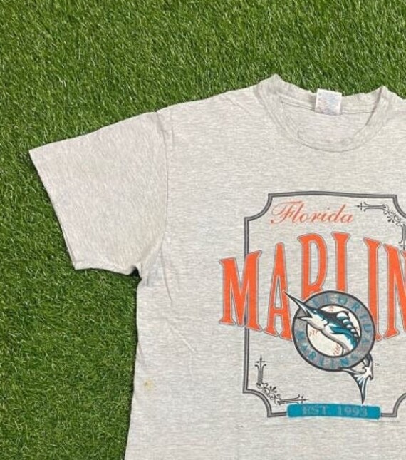 Vintage Florida Marlins T Shirt Tee Made USA Size Xtra Large XL