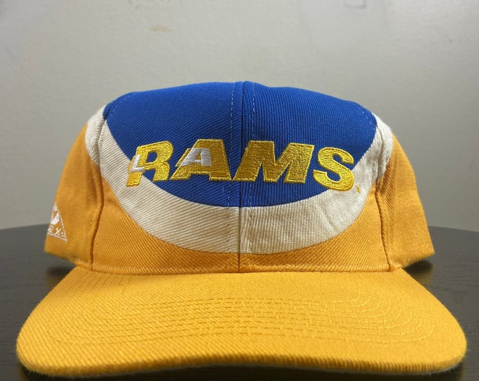 Vintage Los Angeles Rams Snapback Hat Apex One OSFA NFL Football LA California St Louis 1990s 90s