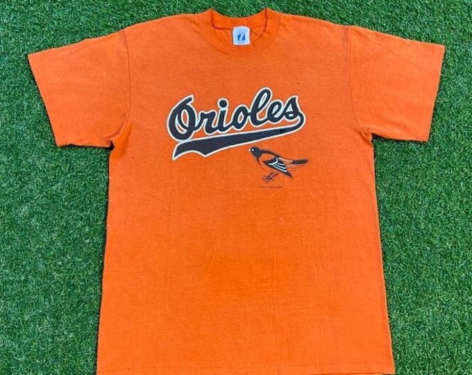 Vintage Baltimore Orioles T Shirt Tee Logo 7 Made USA Size Large L MLB Baseball American League 1990s Maryland Camden Yards 90s