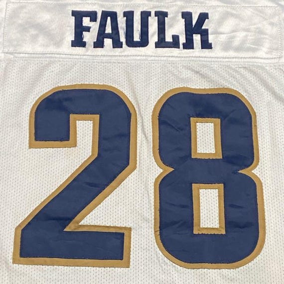 ヴィンテージ セントルイス ラムズ マーシャル フォーク #28 ジャージ