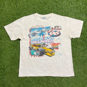 Vintage International Speedway T Shirt Tee Size Large L Miller Racing Daytona 500 NASCAR Motorsports 1990s 90s