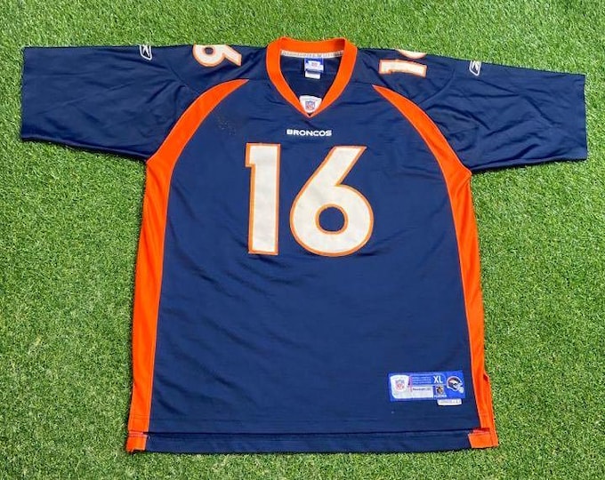 Vintage Denver Broncos Jake Plummer #16 Jersey Reebok Size Xtra Large XL NFL Football Colorado 00s