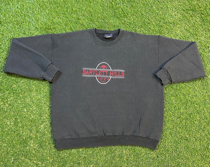 Vintage Bartlett Hills Crewneck Sweatshirt Made USA Xtra Large XL Golf Club Masters Tournament US Open Masters Collection Tiger Woods 1990s