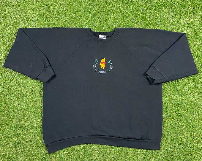 Vintage Winnie the Pooh Bear Crewneck Sweatshirt Size 3X Walt Disney World 90s Wdw Disneyland Piglet Tigger Pull Over 1990s