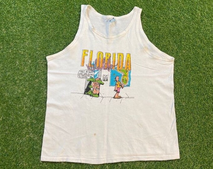 Vintage Florida Wildlife T Shirt Tee Made USA Size Xtra Large XL Environment Nature Habitat 1990s 90s