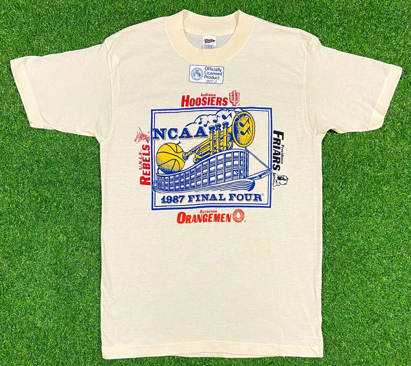 Vintage NCAA 1987 Final Four T Shirt Tee Trench Large Made USA Etsy