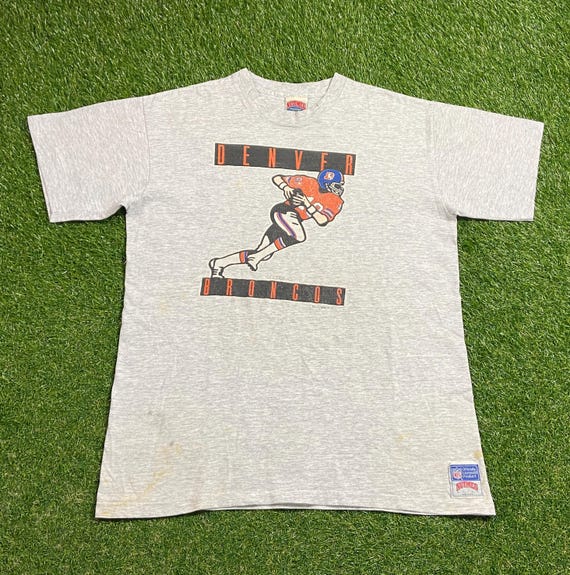 Vintage Denver Broncos T Shirt Tee Made USA Size Xtra Large XL NFL