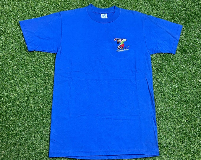Vintage Mickey Mouse T Shirt Tee Made USA Size Medium M Walt Disney World Classic Magic Kingdom Disneyland WDW 1990s 90s