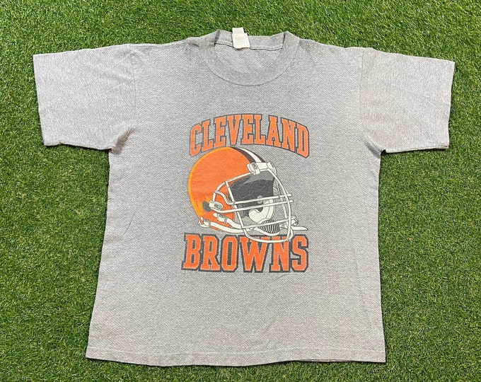 Vintage Cleveland Browns T Shirt Tee Size Xtra Large XL Joe Burrow Ohio NFL Football 1990s 90s Helmet Graphic