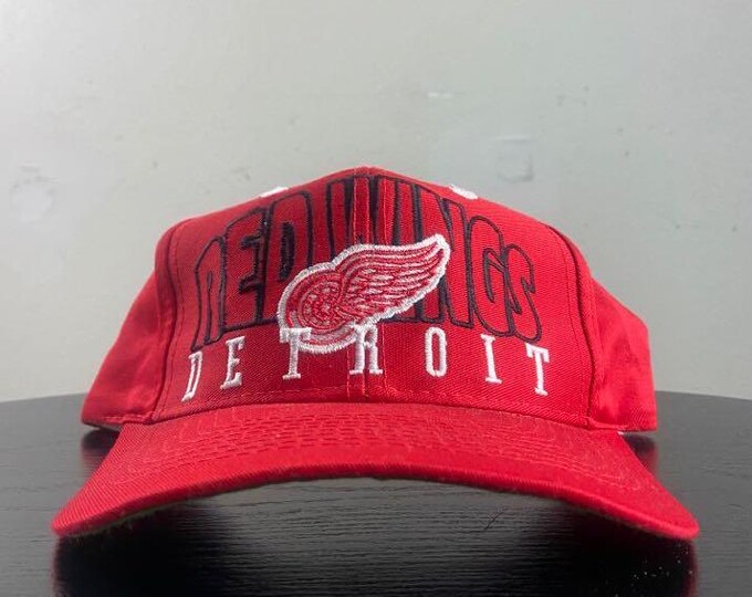 Vintage Detroit Red Wings Snapback Hat The Game OSFA NHL Hockey Michigan 1990s 90s