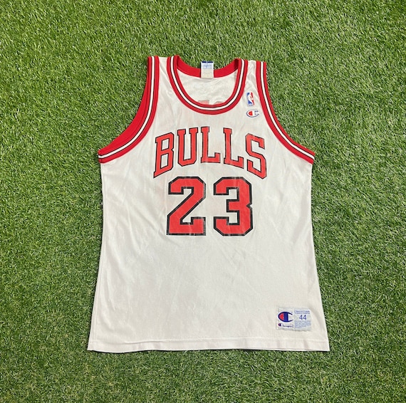 90's Michael Jordan Chicago Bulls Champion NBA Jersey Size 44