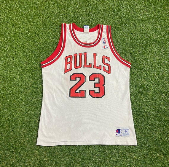 Vintage Champion Michael Jordan Jersey Chicago Bulls #23 NBA Size 48 Black