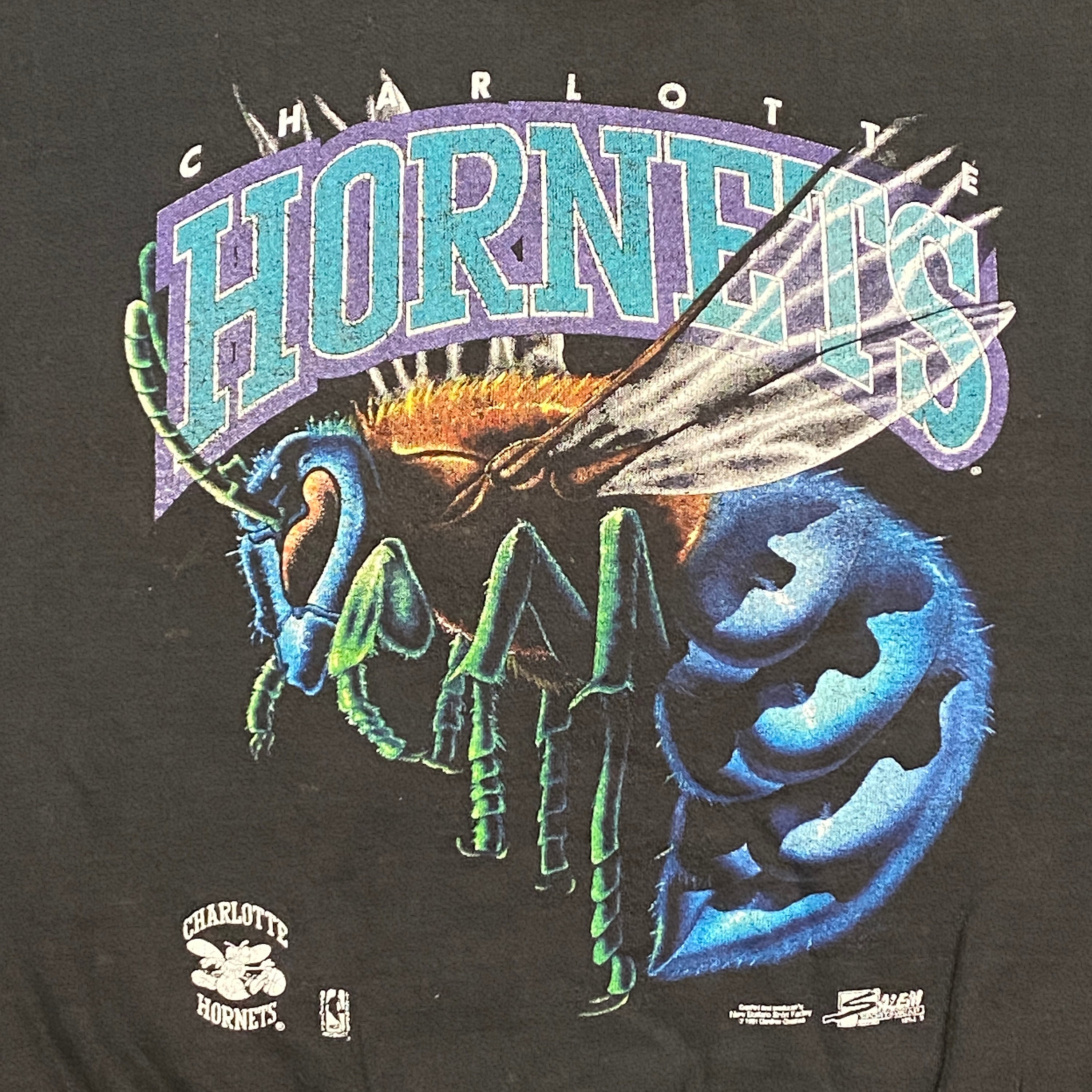 charlotte hornets vintage crewneck