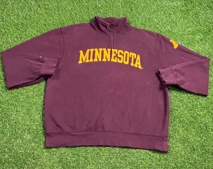 Vintage University of Minnesota Golden Gophers Sweatshirt Size Xtra Large XL NCAA College Football Pull Over 1990s 90s