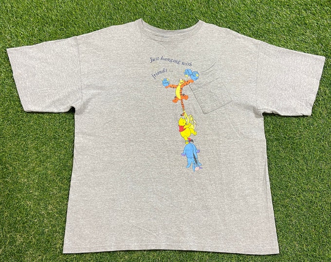 Vintage Winnie The Pooh T Shirt Tee Size Xtra Large XL Walt Disney World WDW Classic Cartoon Mickey Mouse Pooh 1990s 90s