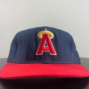 Vintage Anaheim Angels Fitted Hut New Era Made USA Größe 7 1/8 MLB Baseball Kalifornien 1990er Jahre 90er Jahre