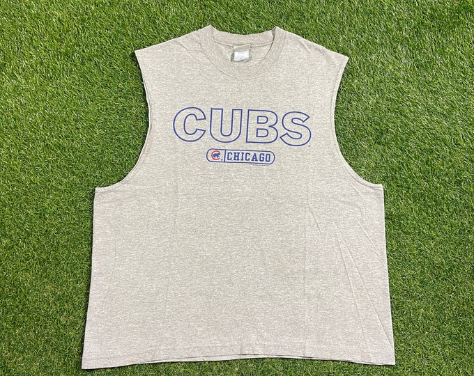 Vintage Chicago Cubs T Shirt Tee Lee Sport Size XXL 2XL MLB Baseball Wrigley Field Illinois 1990s 90s