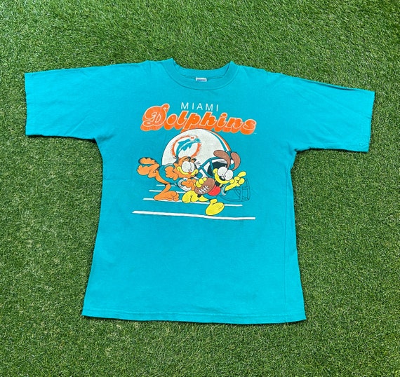 Buy Vintage Miami Dolphins T Shirt Tee Made USA Size Large L NFL 
