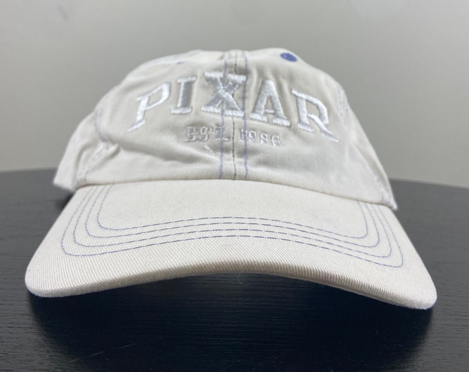 Vintage Pixar Emeryville California Strap Back Gear For Sports Headwear OSFA Walt Disney World Disneyland Mickey Mouse Steve Jobs