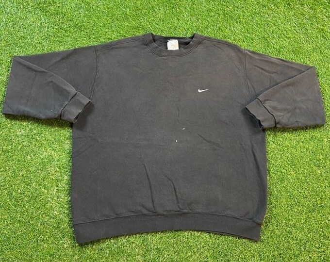 Vintage Nike Crewneck Sweatshirt Size Xtra Large XL Just Do It! 1990s Athletic Wear Original Classic Soft Pull Over Oversized Swoosh Check