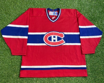 Vintage Montreal Canadiens Hockey Jersey CCM Made in Canada Size Xtra Large XL NHL Hockey Canada 1990s 90s