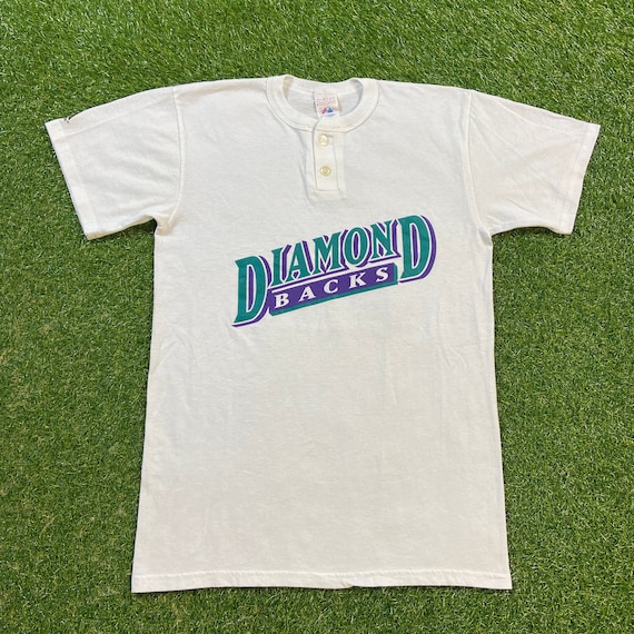 Arizona Diamondbacks Majestic Jersey Blank NNOB White Purple Teal - Size 2XL