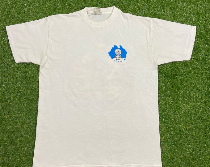 Vintage Australia Gold Crew T Shirt Tee Size Xtra Large XL Lotion Skincare