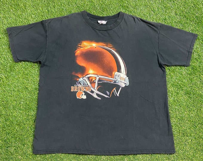 Vintage Cleveland Browns T Shirt Tee Size XXL 2XL Ohio NFL Football 1990s 90s