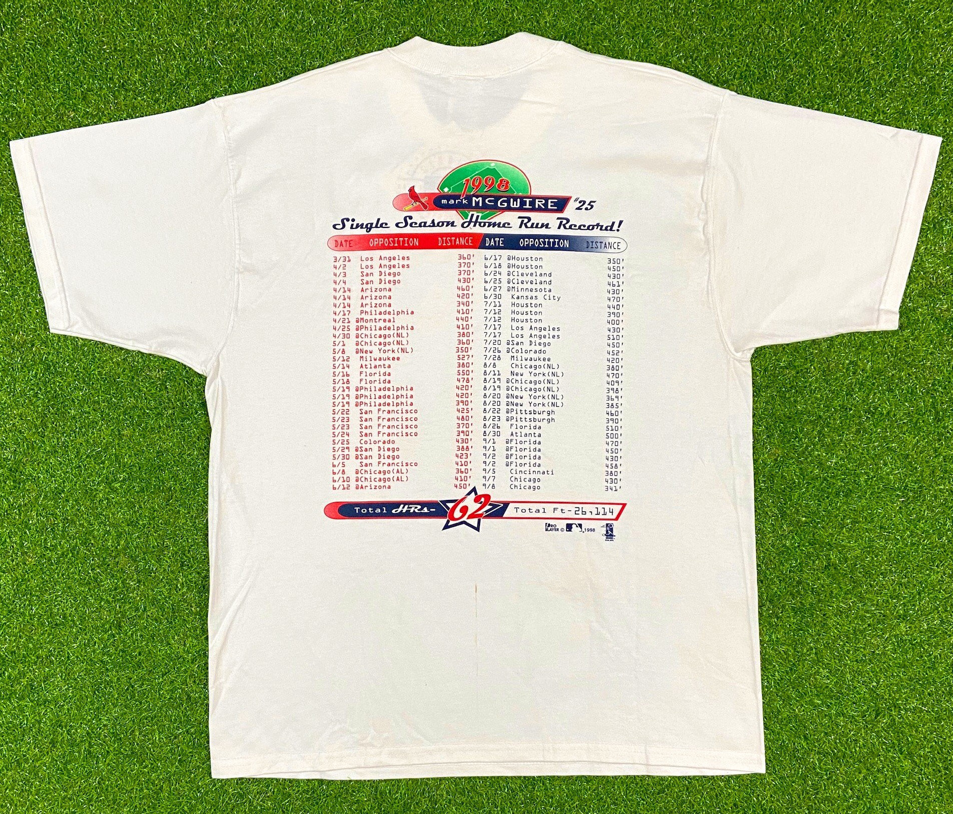 Vintage 90s Nike Men's MLB St Louis Cardinals T-shirt sz L Pre Owned