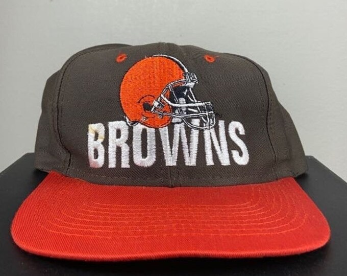 Vintage Cleveland Browns Snapback Hat Logo 7 NFL Football Ohio Obj 1990s 90s