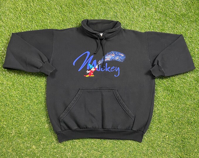 Vintage Mickey Mouse Crewneck Sweatshirt Made USA Size Small S Walt Disney World Magic Kingdom 1990s Classic 90s Magic Pull Over Fantasia