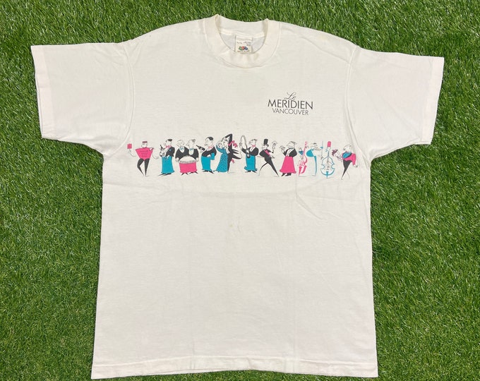Vintage Le Meriden Vancouver T Shirt Tee Fruit of the Loom Size Xtra Large XL British Columbia BC Canada 1980s 80s