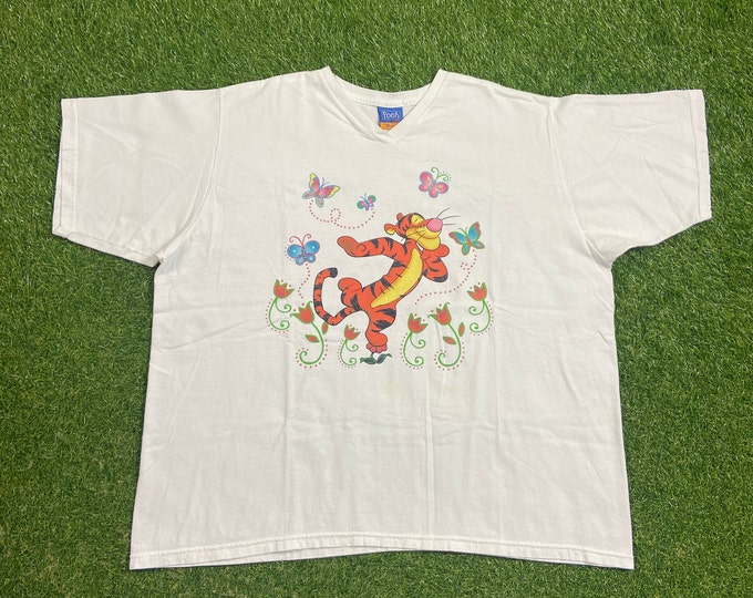Vintage Tigger T Shirt Tee Size XXL 2XL Winnie the Pooh Walt Disney Tiger Mickey Mouse Classic Cartoon Disneyland 1990s 90s