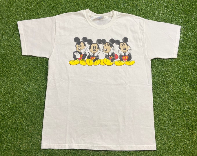 Vintage Mickey Mouse T Shirt Tee Size Large L Walt Disney World Magic Kingdom Classic 1990s 90s