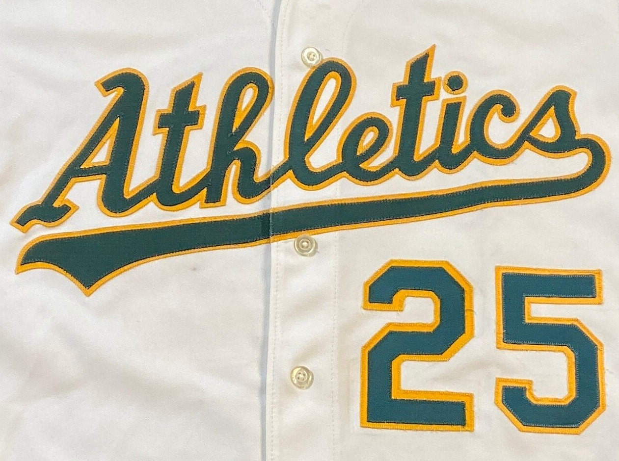 Vintage Oakland A's Athletics #25 Jersey MLB Baseball Rawlings Made USA  Size 44 Xtra Large California American League Mark McGuire 1990s 90s