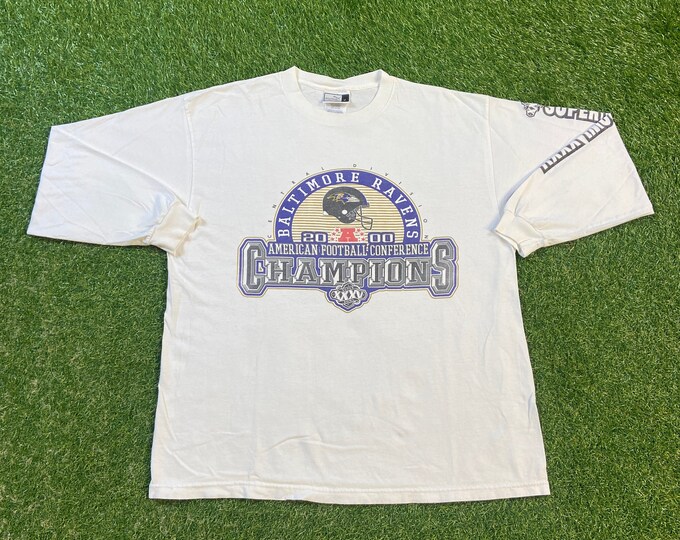 Vintage Baltimore Ravens Super Bowl XXXV Long Sleeve Shirt Puma Size Large L NFL Football Maryland Ray Lewis 00s