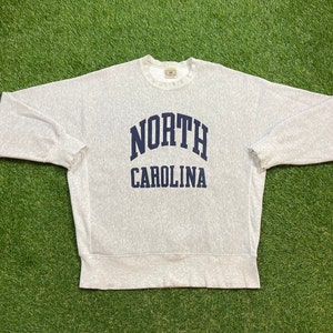 Vintage UNC University of North Carolina Tar Heels Crewneck Sweatshirt Lee Size XL NCAA College Basketball Air Jordan 1990s 90s Pull Over