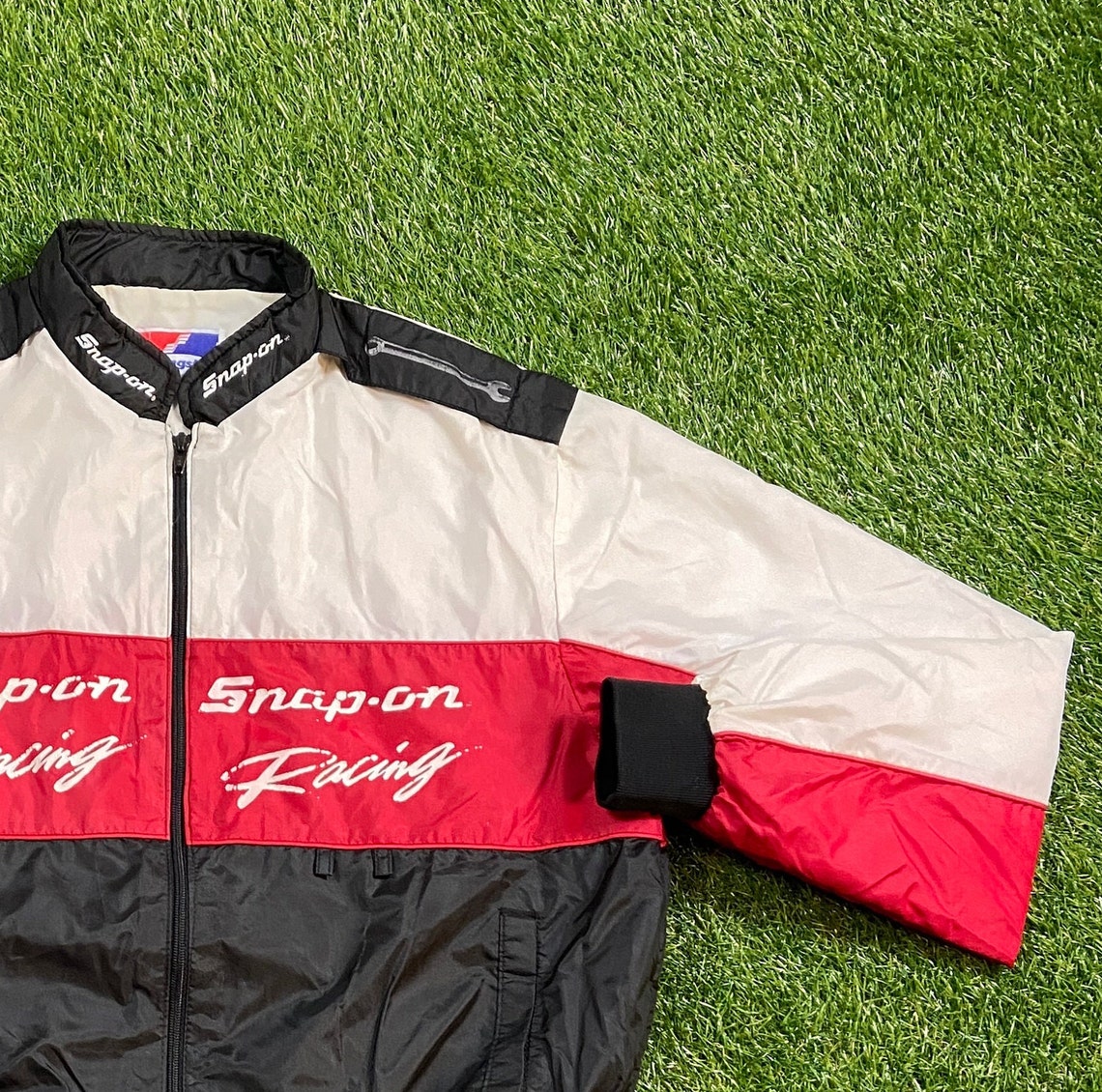 Snap On Two Racing Jackets Vintage Snap on Racing Windbreaker Jacket Swingster Made USA Size Large ...