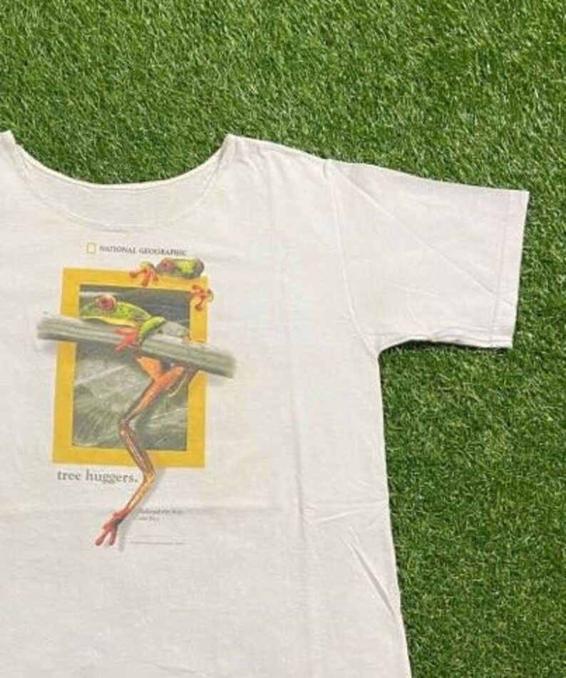 Hugger Tree Frog Vintage National Geographic Tree Huggers T Shirt Tee Size Small S ...