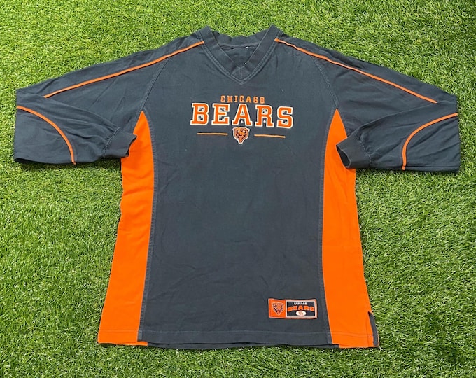 Vintage Chicago Bears Long Sleeve Shirt Tee Size Small S NFL Football NFC Illinois 1990s 90s