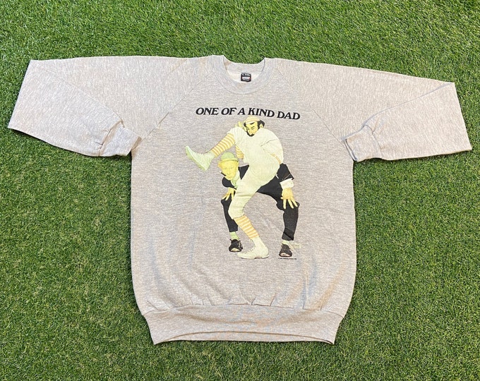 Vintage Norman Rockwell Crewneck Sweatshirt Screen Stars Made USA Size Xtra Large XL One of a Kind Dad Art Artist Painting 1990s Pull Over