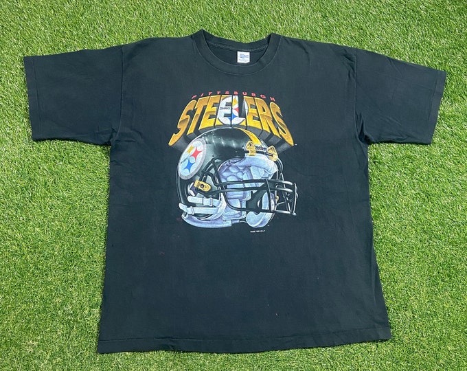 Vintage Pittsburgh Steelers T Shirt Tee Made USA Size XXL 2XL NFL Football Pennsylvania 1990s 90s