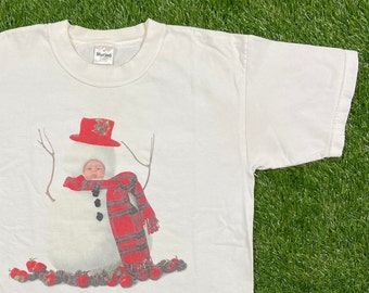 Vintage Anne Geddes Baby XMAS T Shirt Tee Murina Made USA Vintage Anne Geddes Baby XMAS T Shirt Tee Murina Made USA