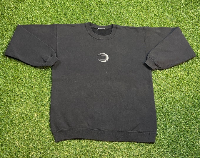 Vintage Tennis Addiction Crewneck Sweatshirt Size Small S US Open Serena Williams Andre Agassi Wimbledon 1990s 90s Pull Over Oversized