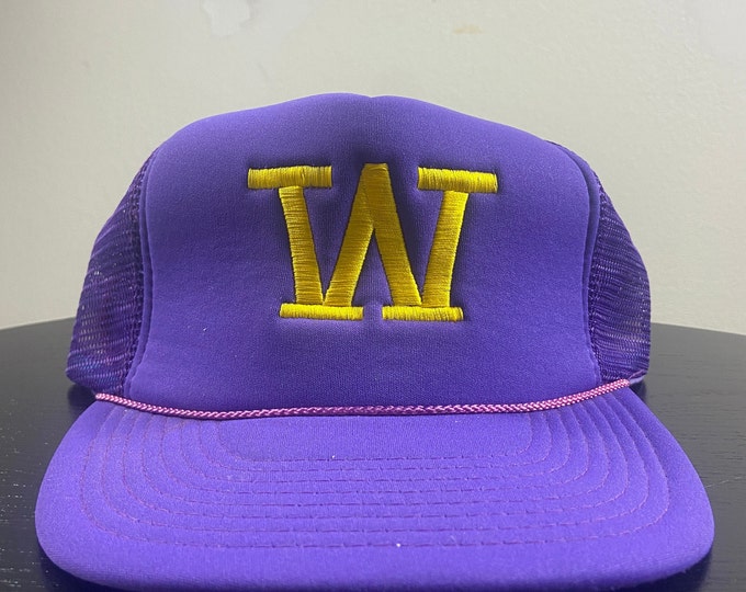 Vintage University of Washington Huskies Snapback Hat Cobra Caps OSFA NCAA College Football 1990s 90s