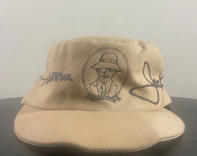 Vintage Panama Jack Helmet Hat Made USA OSFA Beach Summer Classic Painters Cap 1990s 90s Brim is warped Sold as is