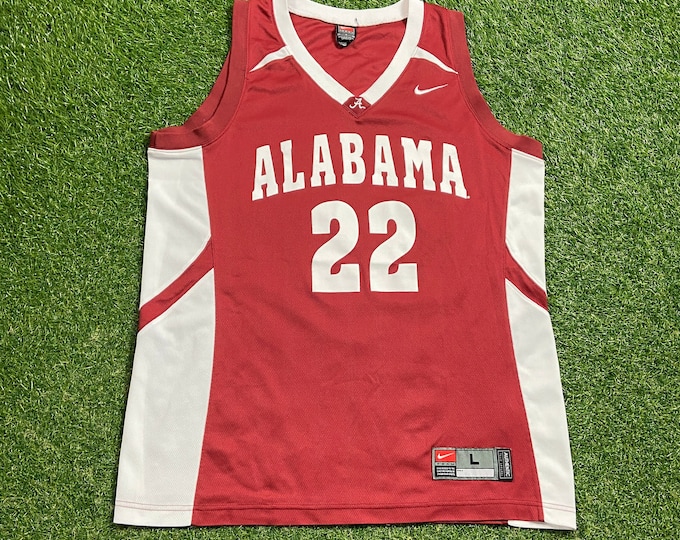 Vintage University of Alabama Crimson Tide Jersey Nike Size Large L NCAA College Basketball Roll Tide Bama Sec 1990s 90s