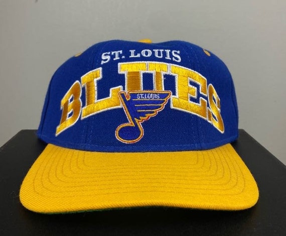 Men's St. Louis Blues Mitchell & Ness Navy Vintage Fitted Hat