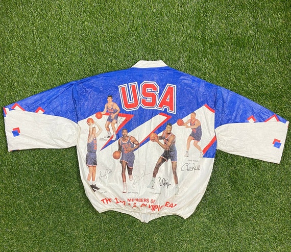 Vintage Olympic Games USA Basketball 92 Dream Team Windbreaker